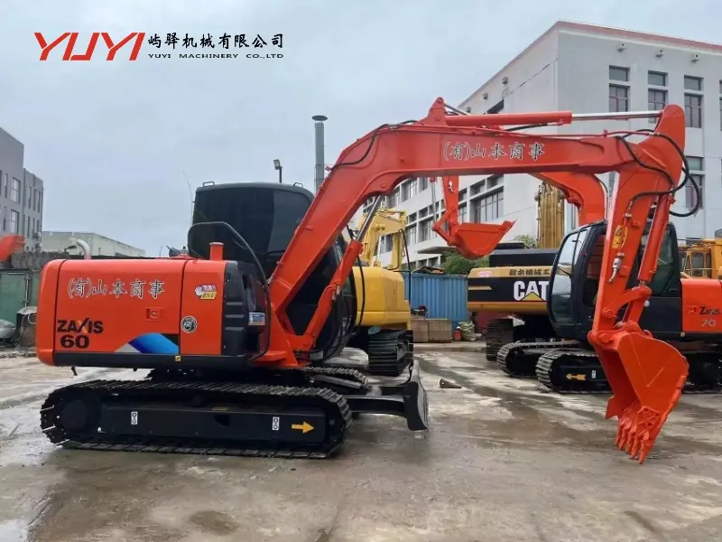 Used Japan Original Used Mini Excavator Hitachi Zx60 Hydraulic Crawler Digger 6 Tons Mini Excavator Hitachi Zx60 for Sale