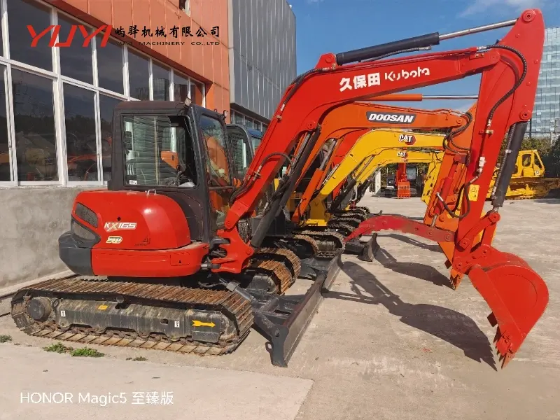 Used Mini Excavator KUBOTA KX165 6 Ton Excavator Original Japan KUBOTA Mini Excavator