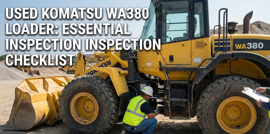 Buying a Used Komatsu WA380 Loader? Here is your essential inspection checklist.