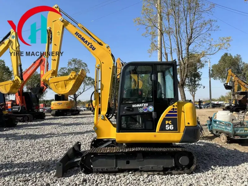 Competitive Price Komatsu PC56 Used Small Hydraulic Excavator Good Condition Construction Machine