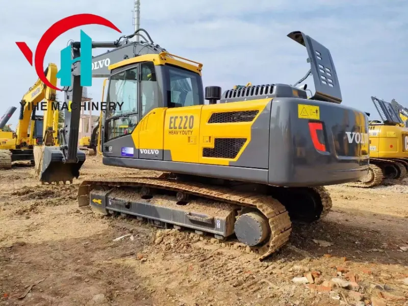 Good Condition VOLVO 220 Second-Hand Excavator High Cost Performance for Sale