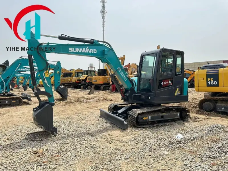 Good Performance SUNWARD SWE60 Mini Digger Second Hand Crawler Excavator Hot Sale