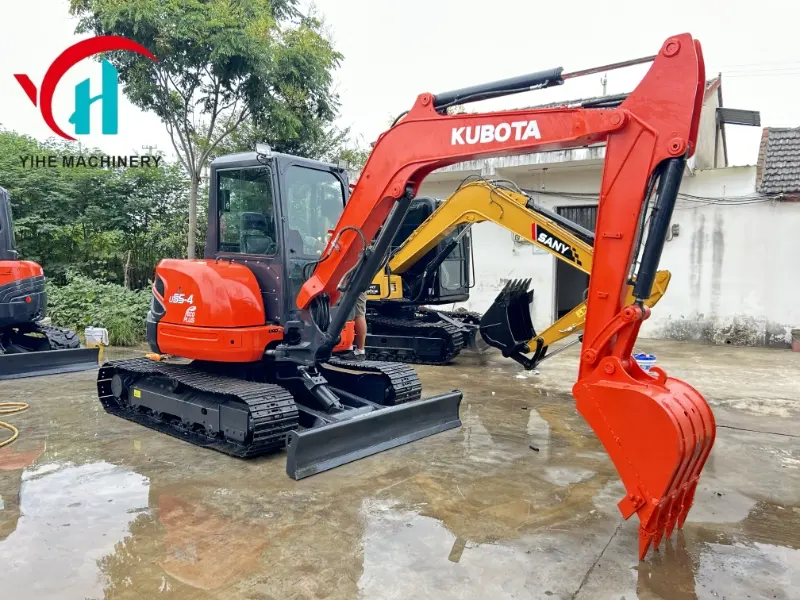 High Cost Performance Kubota u55-4 Used Compact Hydraulic Excavator Machine Supplier