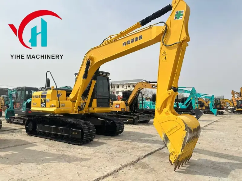 Hot Sale Komatsu PC160 Used Midi Crawler Excavator High Performance Equipment Global Supply