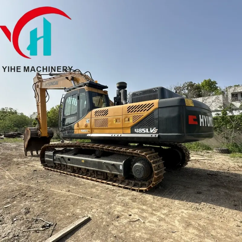 Hot Sale Original Price Hyundai 485 Used Heavy Crawler Excavator Powerful Engineering Equipment Global Supply