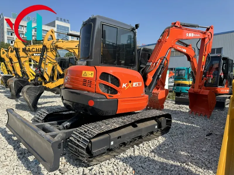 Low Price Durable Kubota KX163 Used Small Crawler Excavator Construction Equipment Supplier