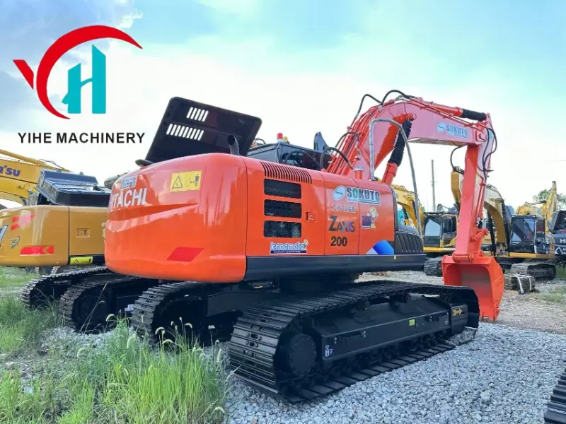 Low Price Second Hand HITACHI 200-3 Heavy Excavator Durable Construction Equipment