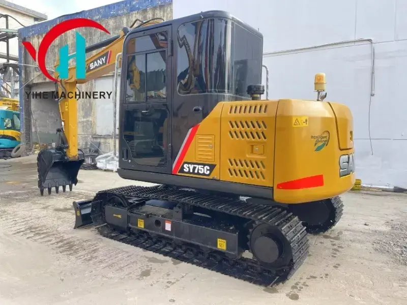 Low Price Second Hand SANY SY75C Hydraulic Crawler Excavator