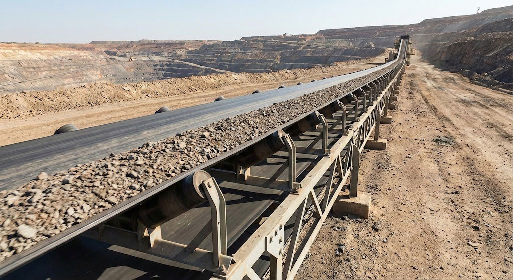 Long-distance belt conveyor