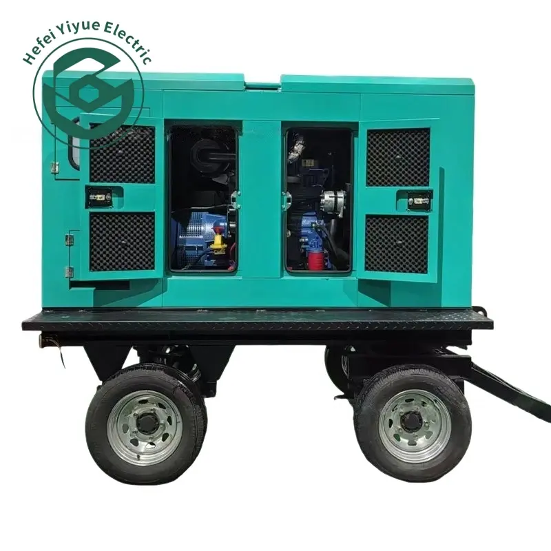 100kW Mobile Trailer Type Diesel Generator Portable Emergency Power Station