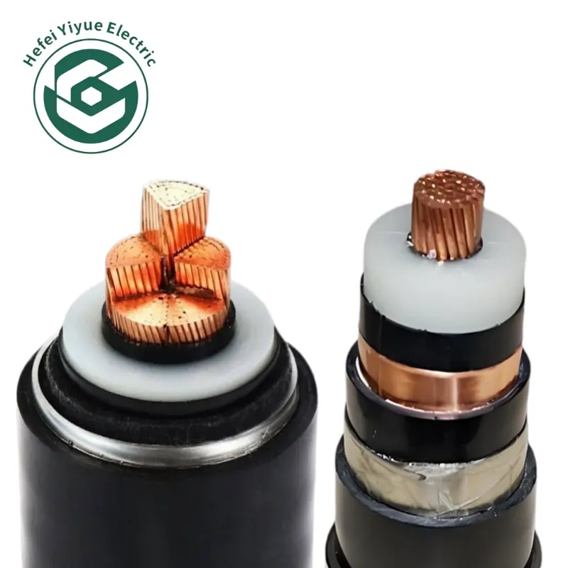 High Voltage Single Core Copper Cable, 10kV PVC Sheath Cable for Industrial Transmission