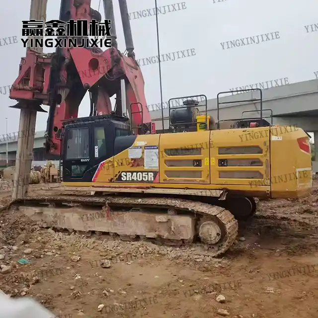 Low failure rate SANY Sr405 Rotary drilling rig