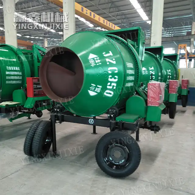 Stable mixing quality Universal model JZC350 Mobile Concrete Mixer