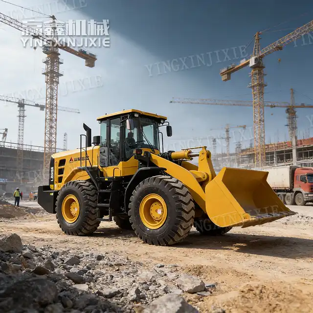 Strong impact resistance Lingong L956L Wheel Loader