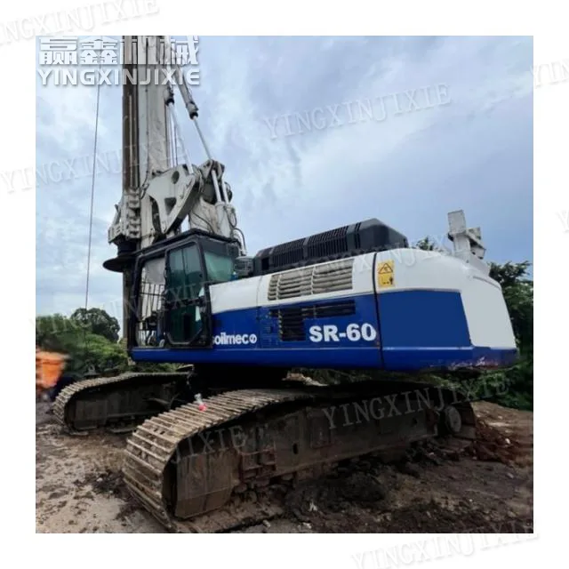 Perfuratriz rotativa SOILMEC SR60 com alto desempenho anti-tombamento.