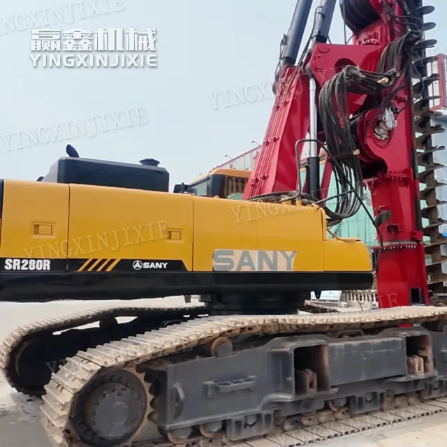 CFA construction method SANY SR280R Rotary Drilling Rig