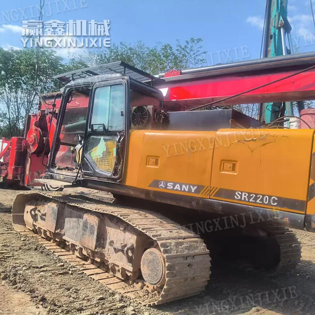 Efficient rock penetration SANY SR220C Rotary Drilling Rig