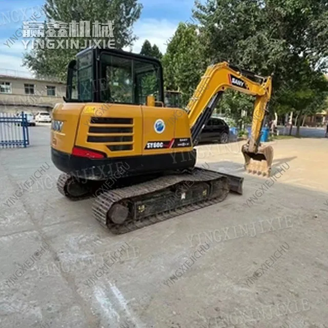 Excavadora SANY SY60C con movimientos compuestos suaves