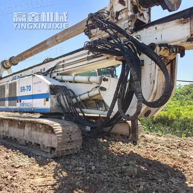 Plataforma de perfuração rotativa SOILMEC SR70 com adaptação modular multifuncional