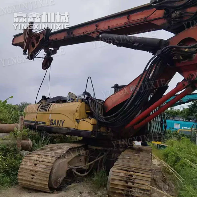 Automatic hole alignment SANY SR280R Rotary Drilling Rig