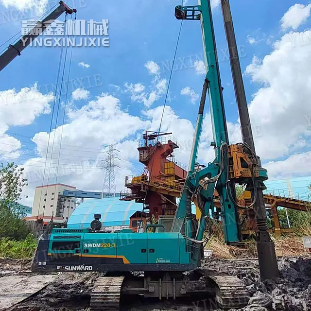 Precise alignment with holes SUNWARD SWDM220 Rotary Drilling Rig