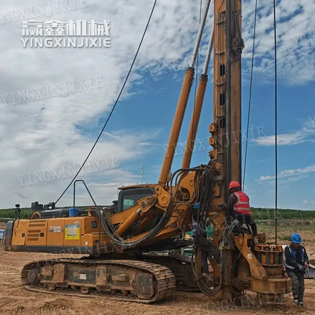 Precise alignment with holes XCMG XR160 Rotary Drill Rig