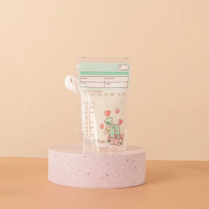 BPA-free breastmilk storage bags，Customised Breastmilk Storage Bags，Light coloured breastmilk storage bag