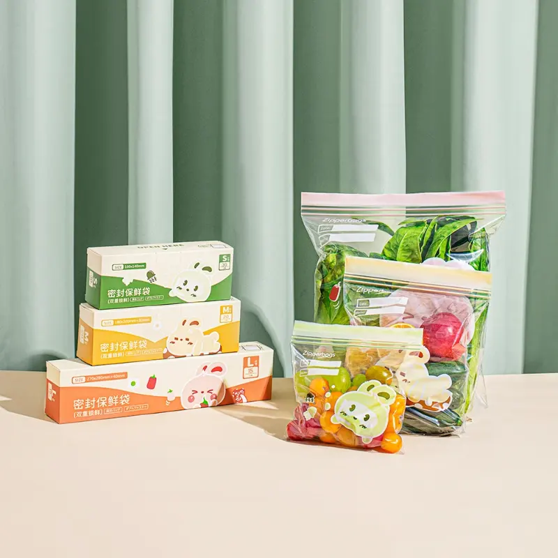Reusable ziplock bags，Leak proof ziplock bags，BPA free food storage bags