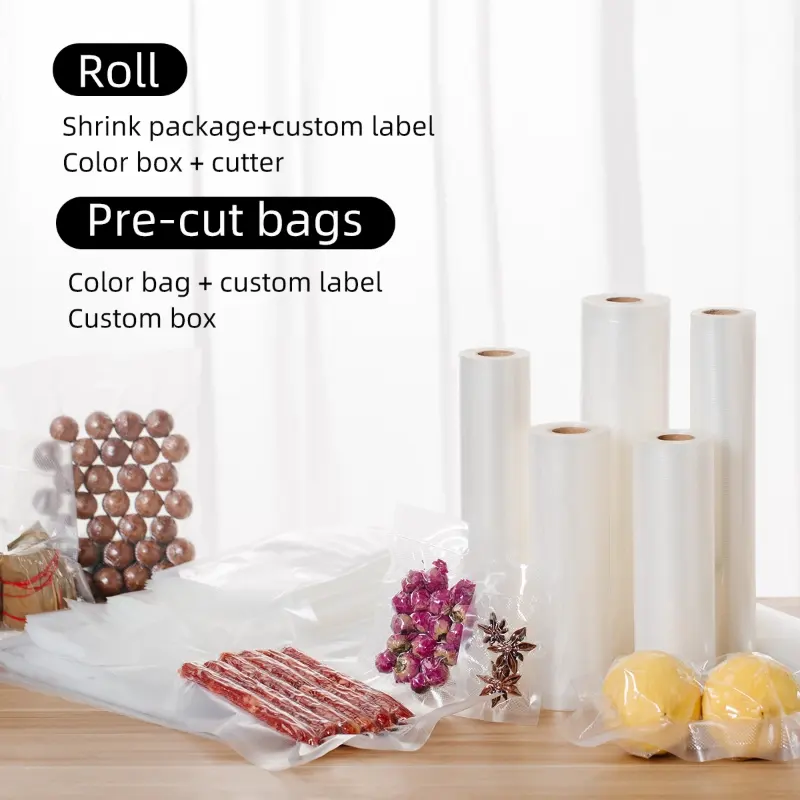 Embossed bag roll film collection