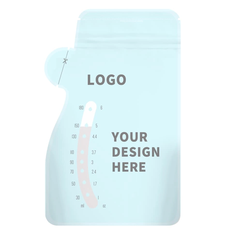 Customised shaped milk storage bags，Blue Milk Storage Bag