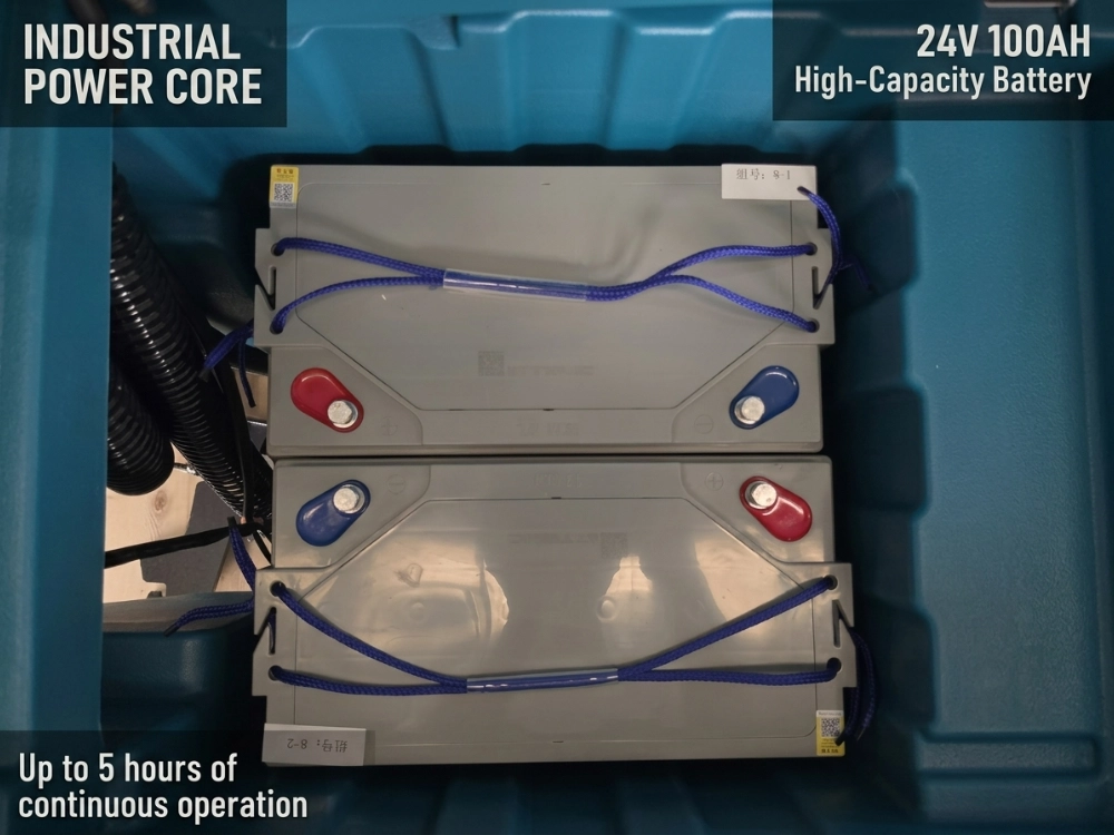 24V 100AH high capacity maintenance-free battery for floor scrubber 