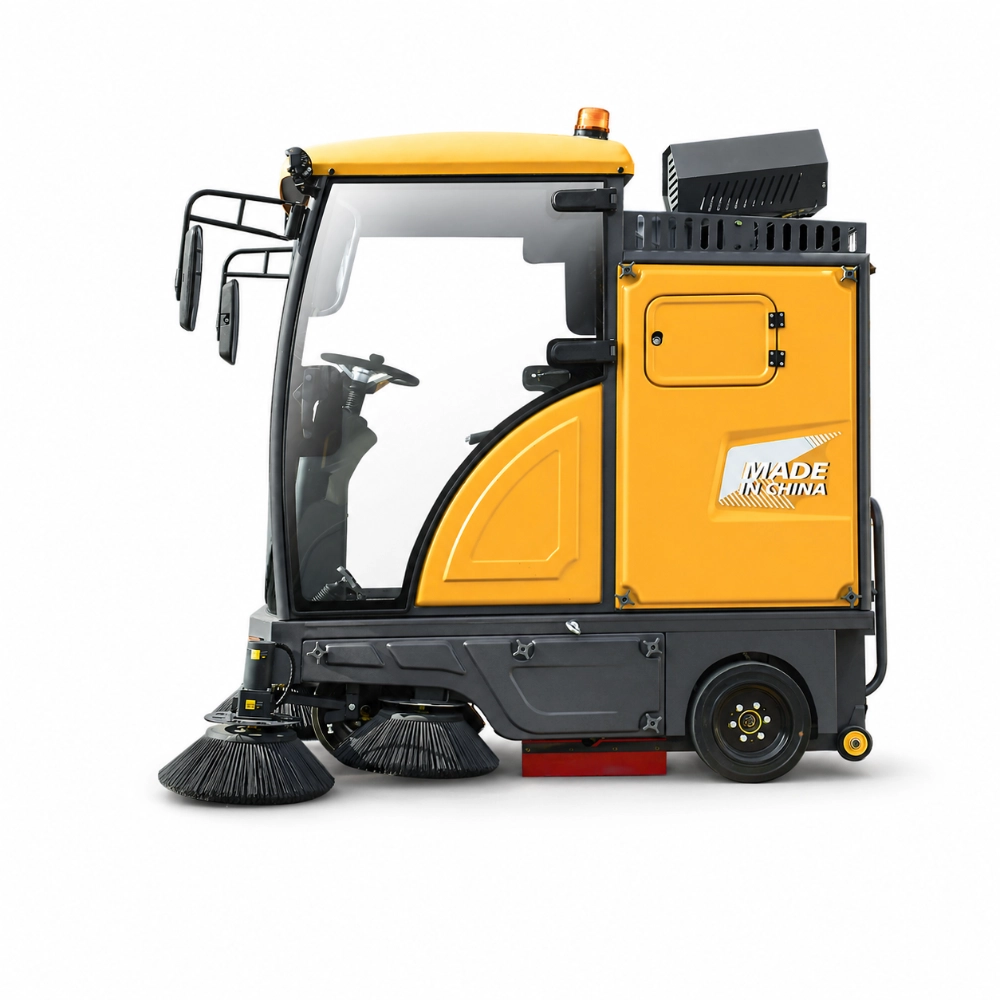 ZY-X2 fully enclosed ride-on industrial floor sweeper right view