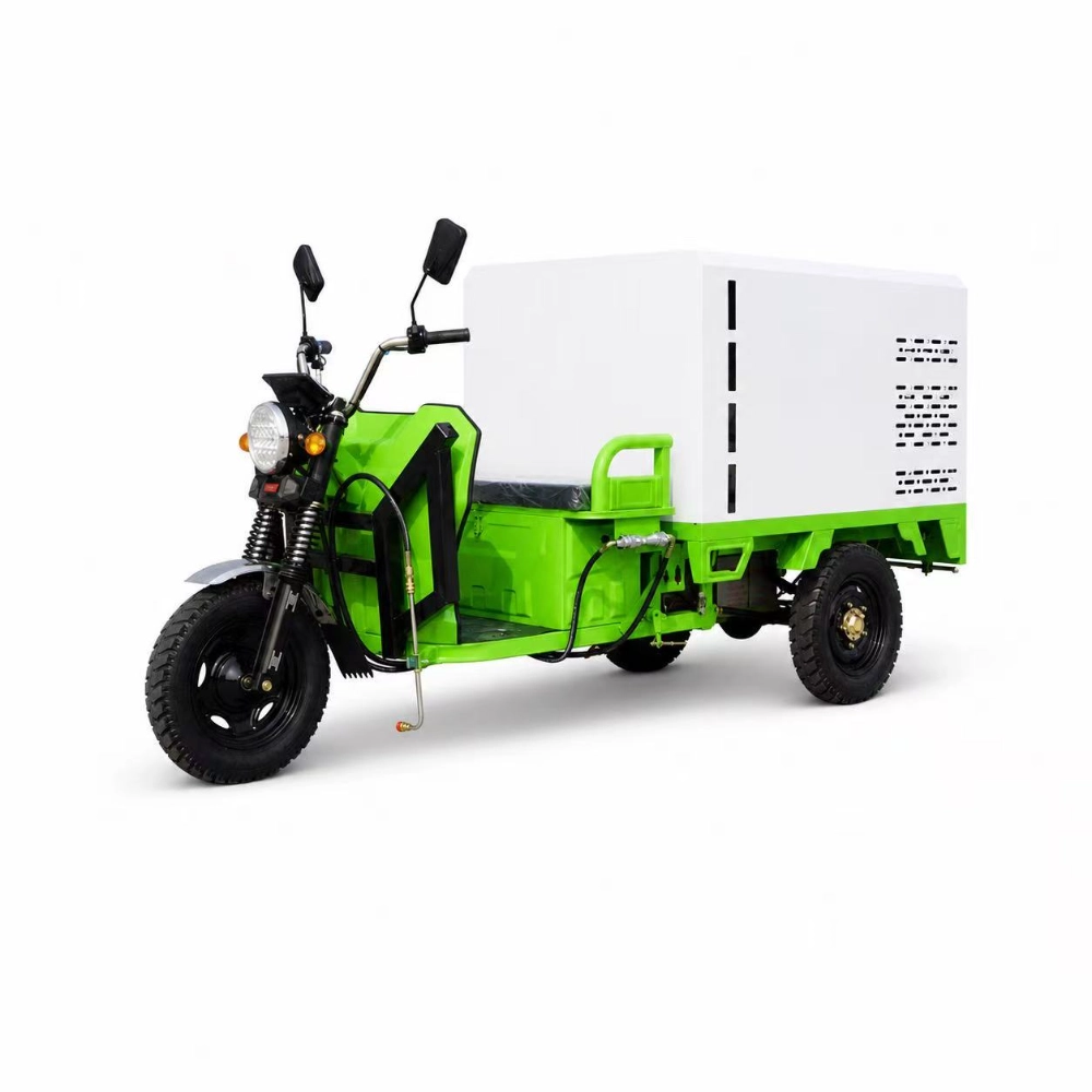 ZY-W1 pure electric high pressure washing tricycle 700L water tank municipal road cleaning vehicle front main product photo