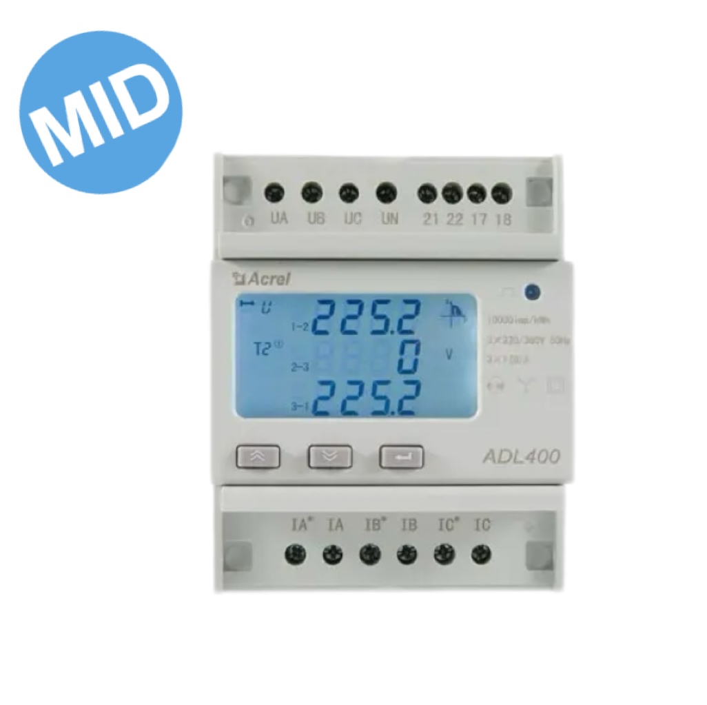 ADL400-D(U) Dreiphasiger DIN-Schienen Energiezähler