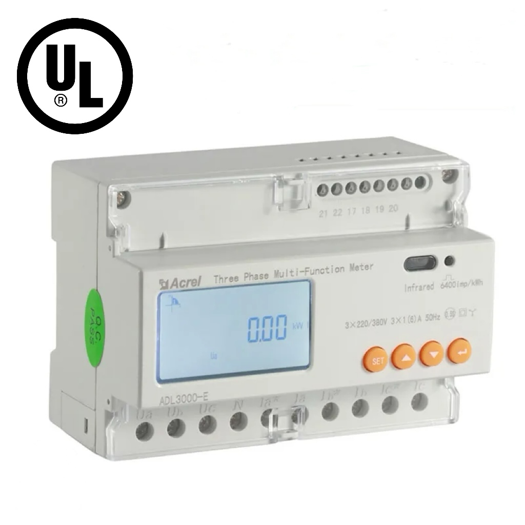 ADL3000-E Dreiphasiger Multifunktions-DIN-Schienen-Energiezähler