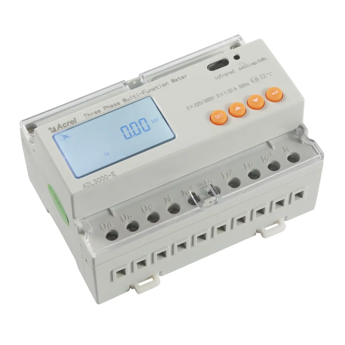 ADL3000-E Three Phase Din Rail Meter
