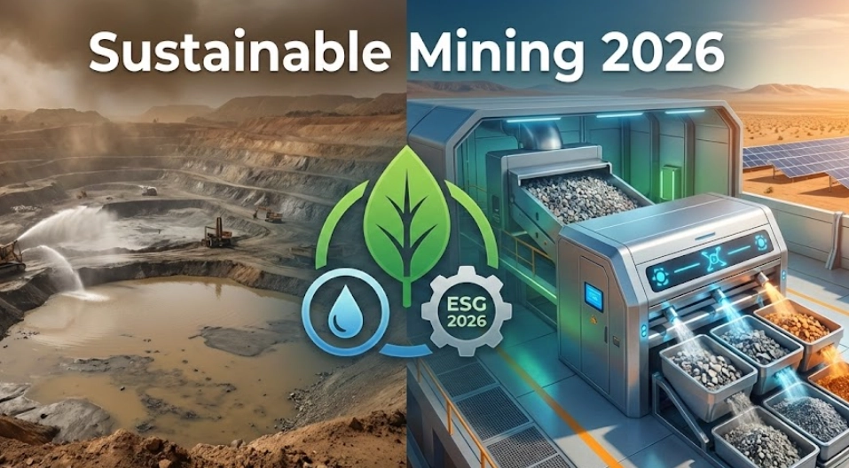 التعدين المستدام 2026: كيف يُحدث فرز المعادن غير الفلزية الجافة ثورة في الامتثال لمعايير الحوكمة البيئية والاجتماعية والمؤسسية