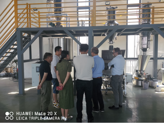 Factory inspection by Italian customers