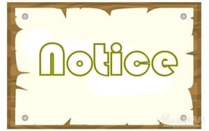 休日のお知らせ