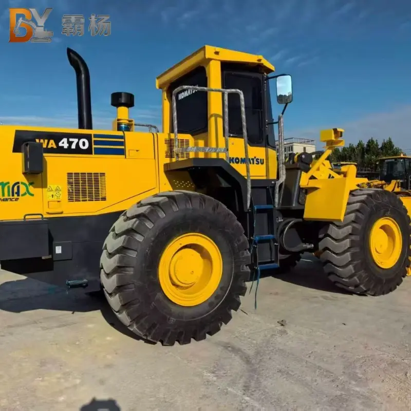 High-Capacity Used Komatsu WA470 Wheel Loader For Sale Heavy Construction Equipment
