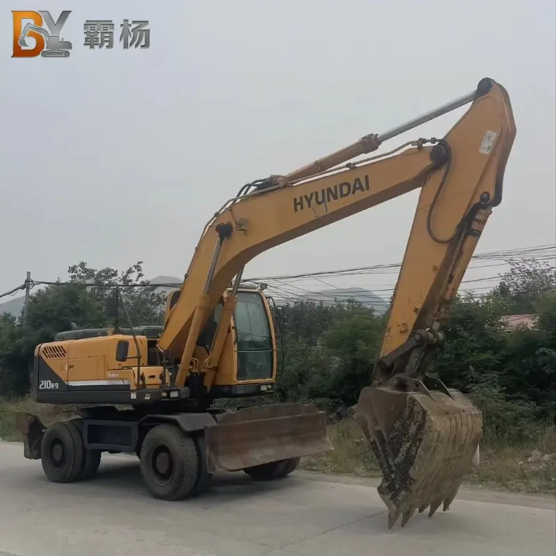 High Cost Performance Used Hyundai R210-9 Wheel Excavator Medium Construction Machines