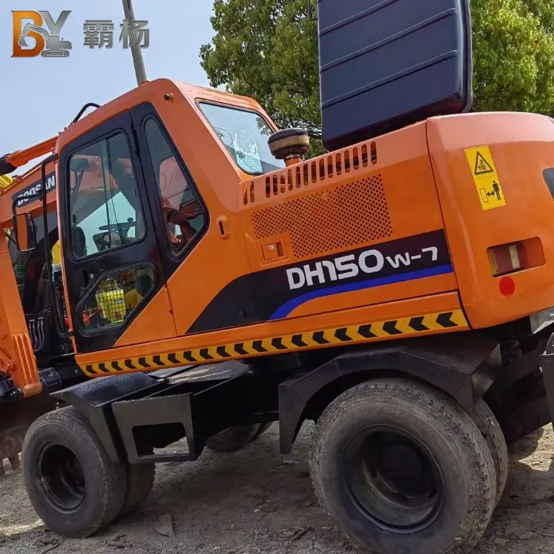 Original Used Doosan 150 Wheel Digger Hydraulic Equipment Competitive Price