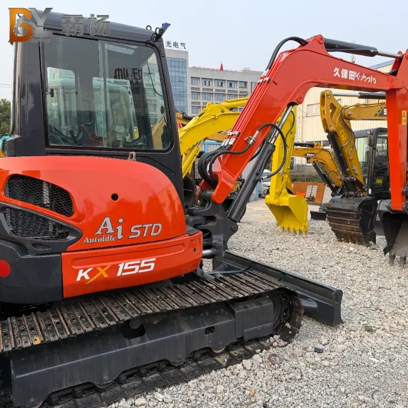 Original Used Kubota 155 Hydraulic Machine Medium Size Durable Excavator