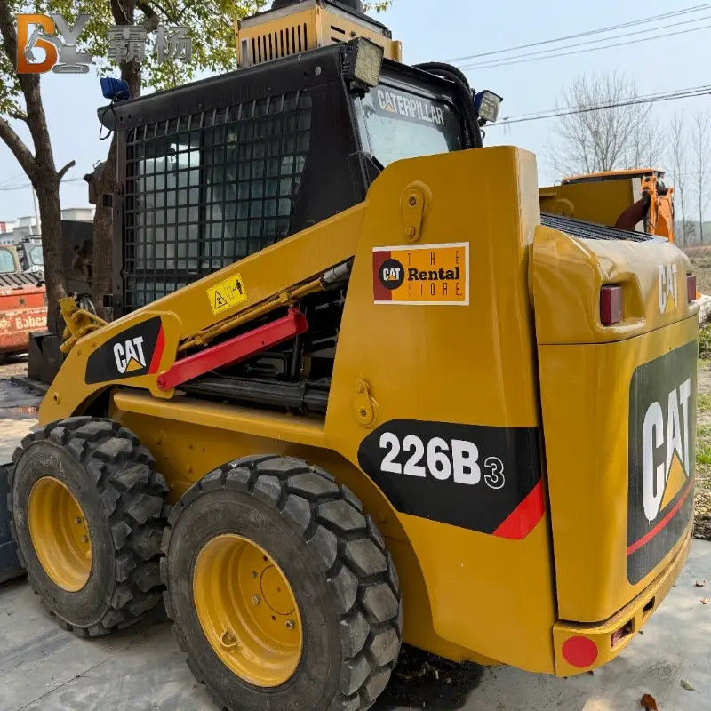 Used Caterpillar 226B Skid Steer Loader Compact Machine Durable Low Price Global Supply