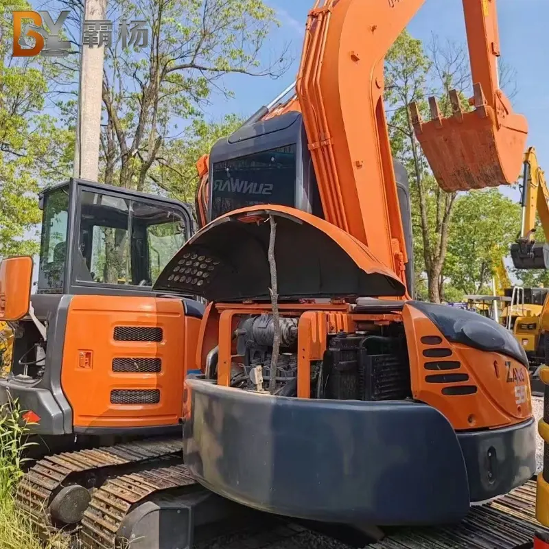 Used HITACHI ZX55 Mini Excavator Compact Crawler Hydraulic Low Price Supplier
