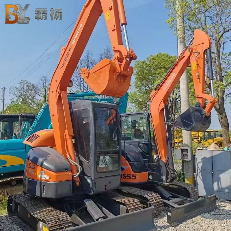 Used HITACHI ZX55 Mini Excavator Compact Crawler Hydraulic Low Price Supplier
