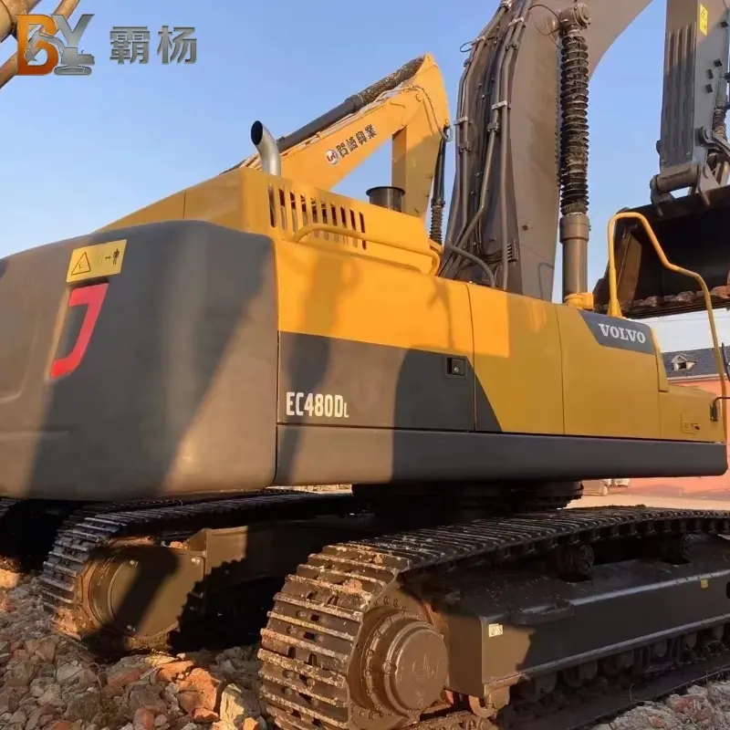 Used VOLVO EC480 Large Crawler Construction Excavator 48-Ton Heavy Earthmoving Machine