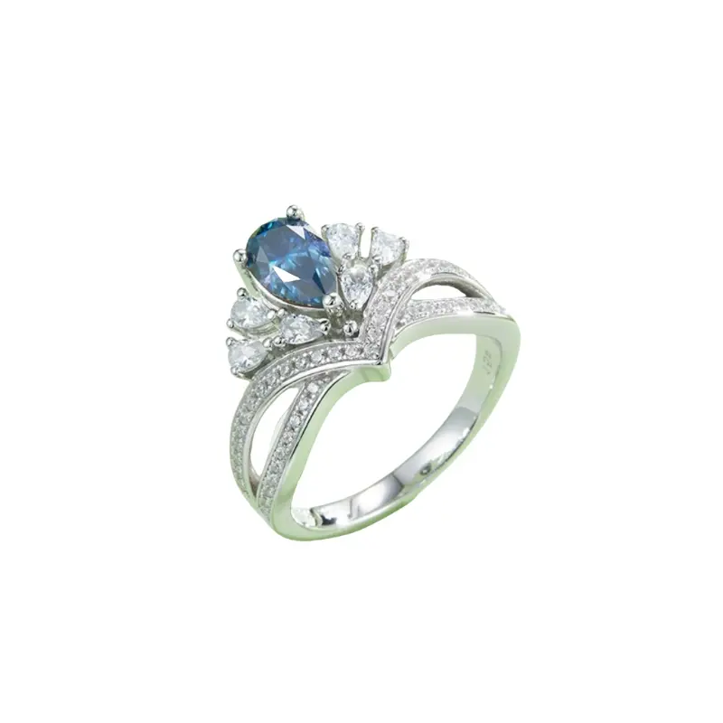 V princess Drop S925 moissanite ring