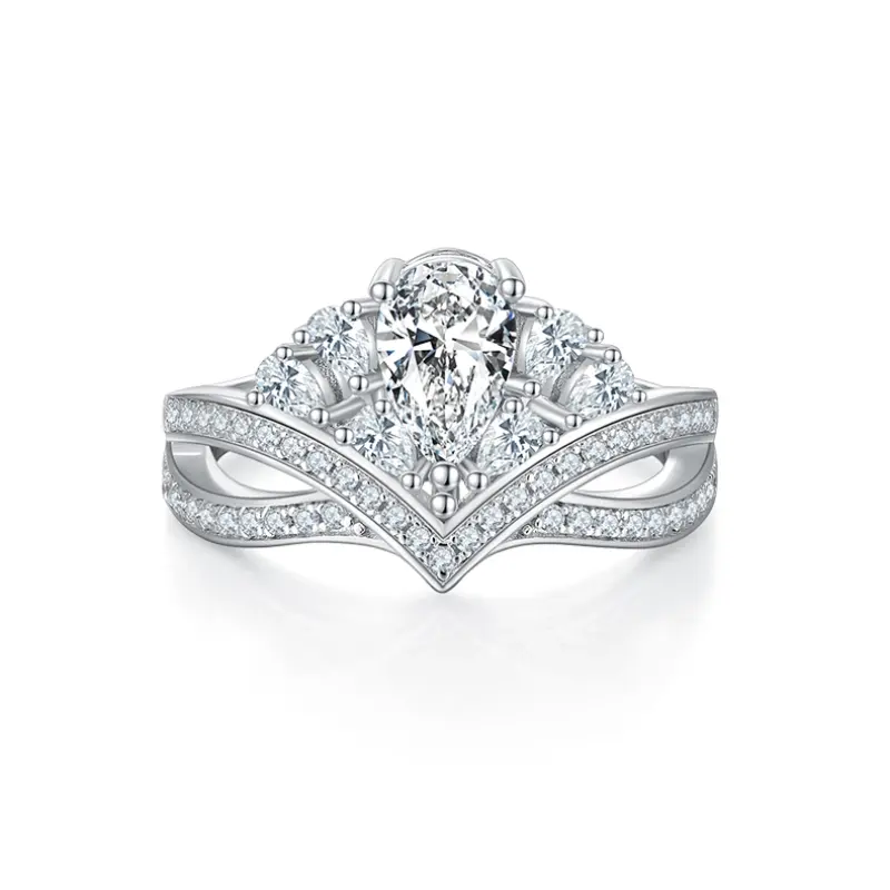 V princess Drop S925 moissanite ring