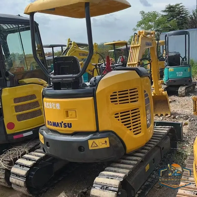 Used Origianl Komatsu PC30 Mini Excavator